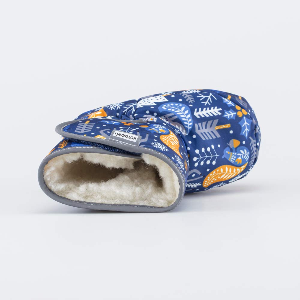 001118-43 Теплые меховые пинетки Зимний лес , все фото 4