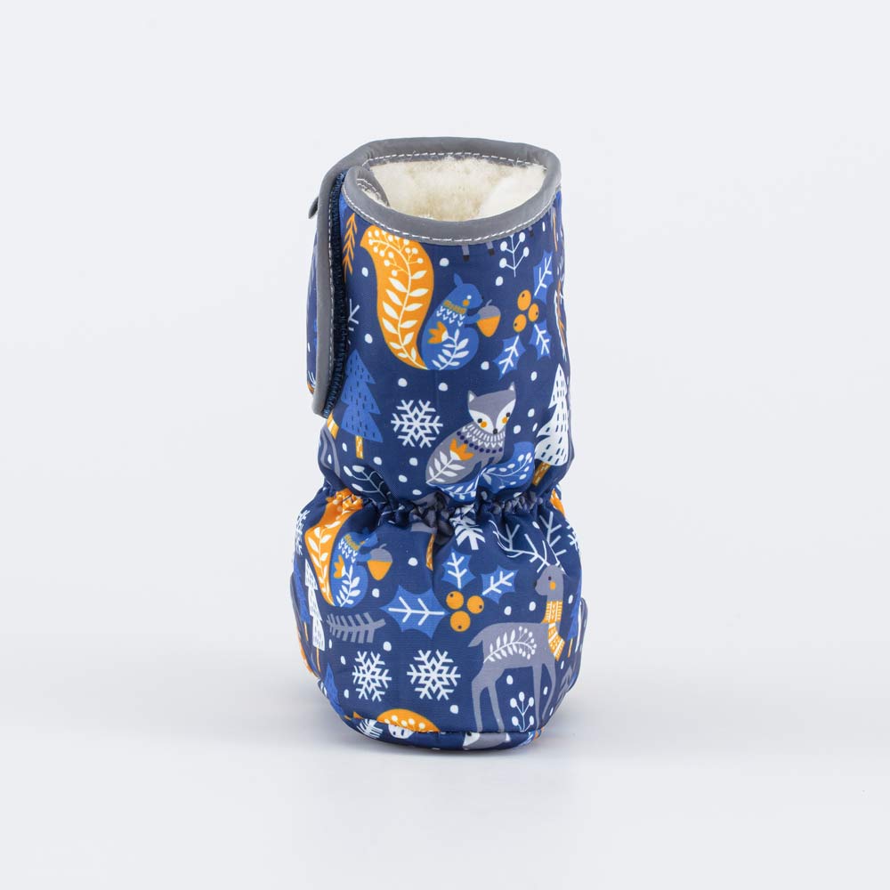 001118-43 Теплые меховые пинетки Зимний лес , все фото 5