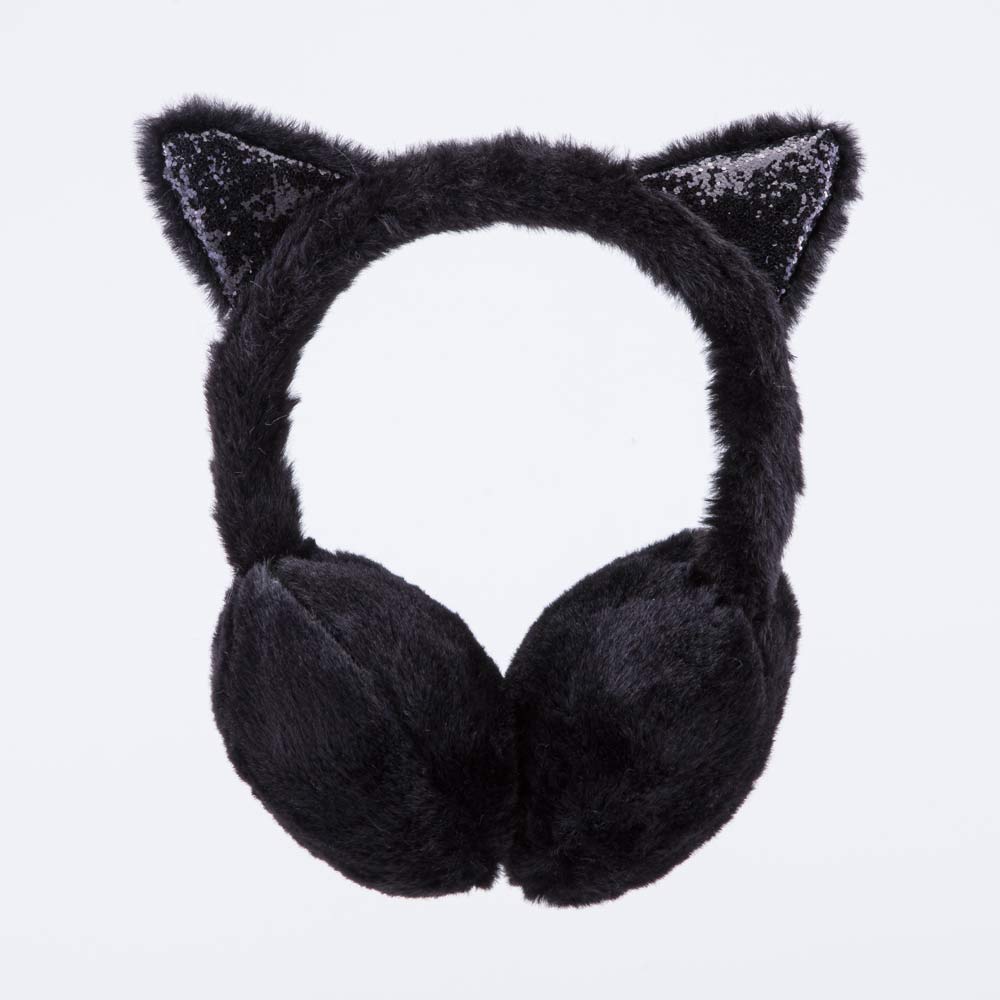 07811938-41 Теплые наушники с ушками Черный, все фото 1