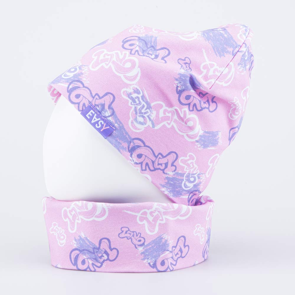 07811948-40 Комплект шапка+снуд для девочки розовый, все фото 2