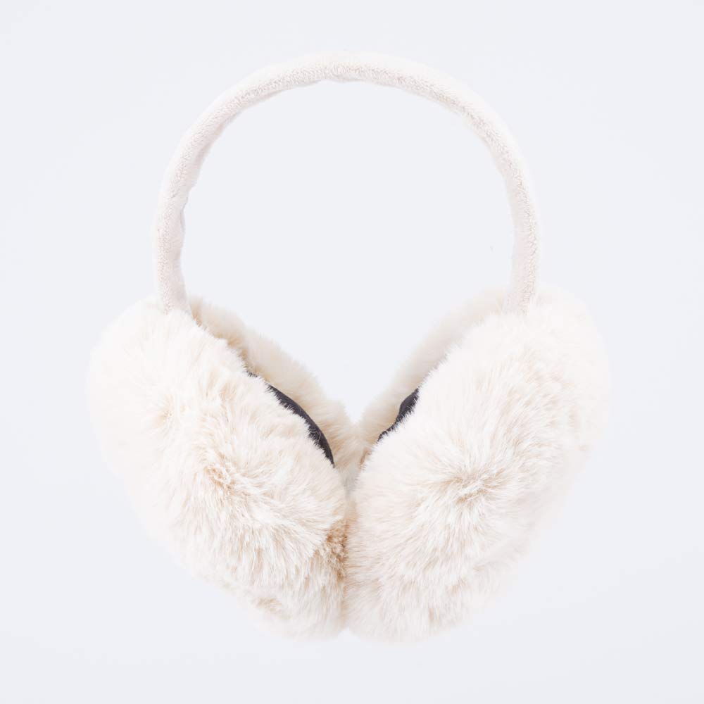 07818001-40 Меховые наушники для девочки Бежевый, все фото 1