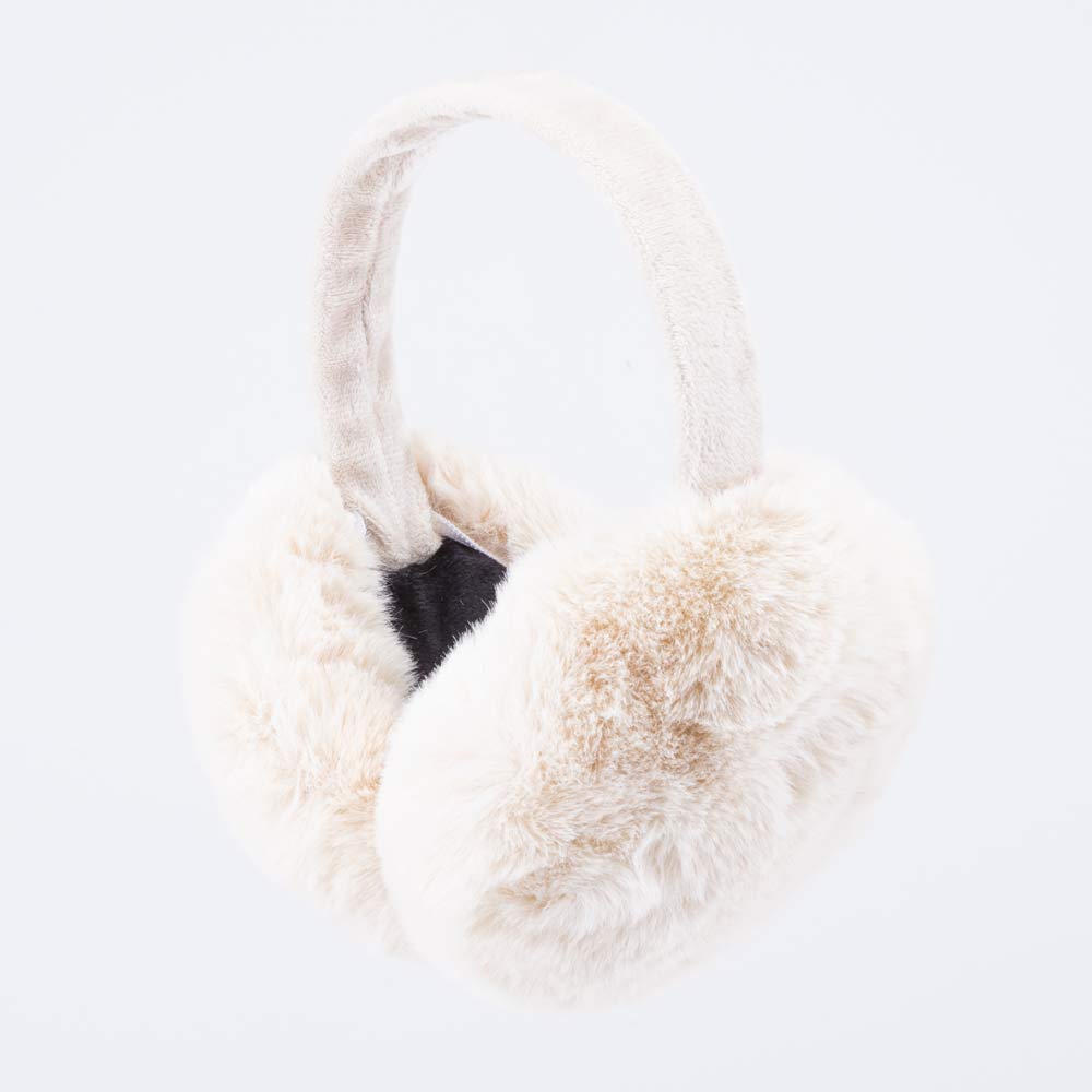 07818001-40 Меховые наушники для девочки Бежевый, все фото 2