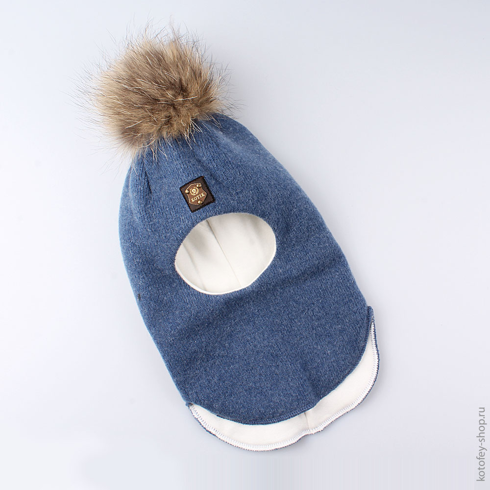 07711099-40 Шлем зимний 80% шерсти джинс, все фото 1