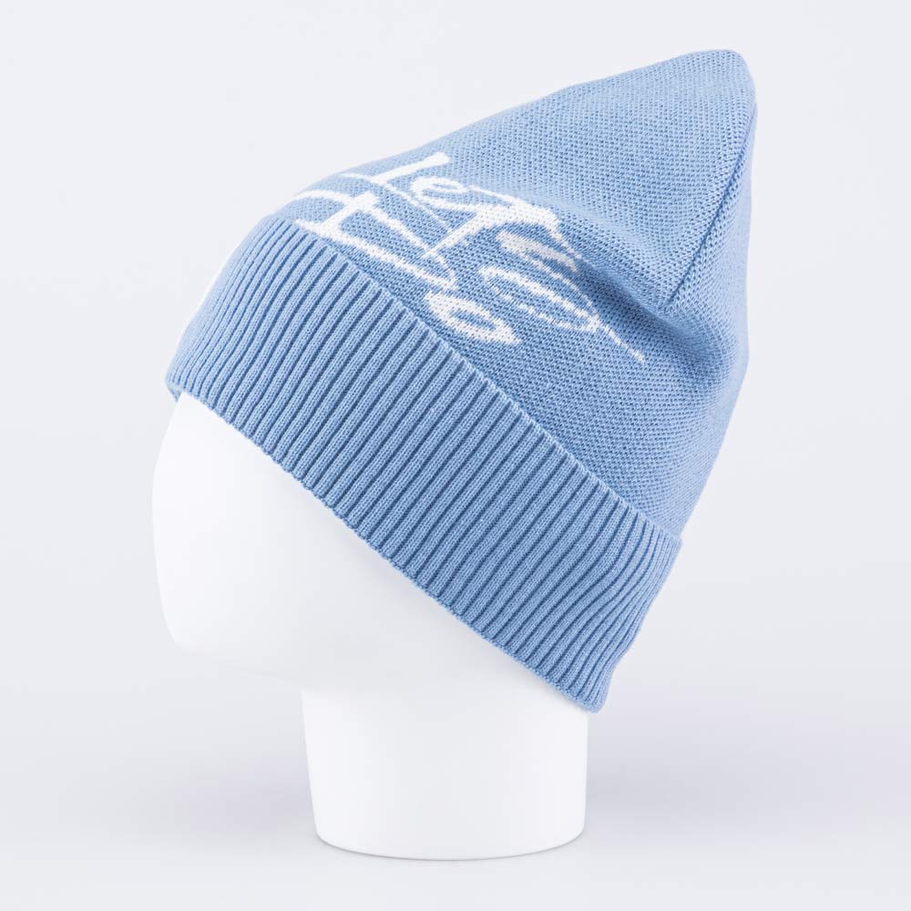 07711961-40 Шапка с отворотом для мальчика голубой, все фото 2