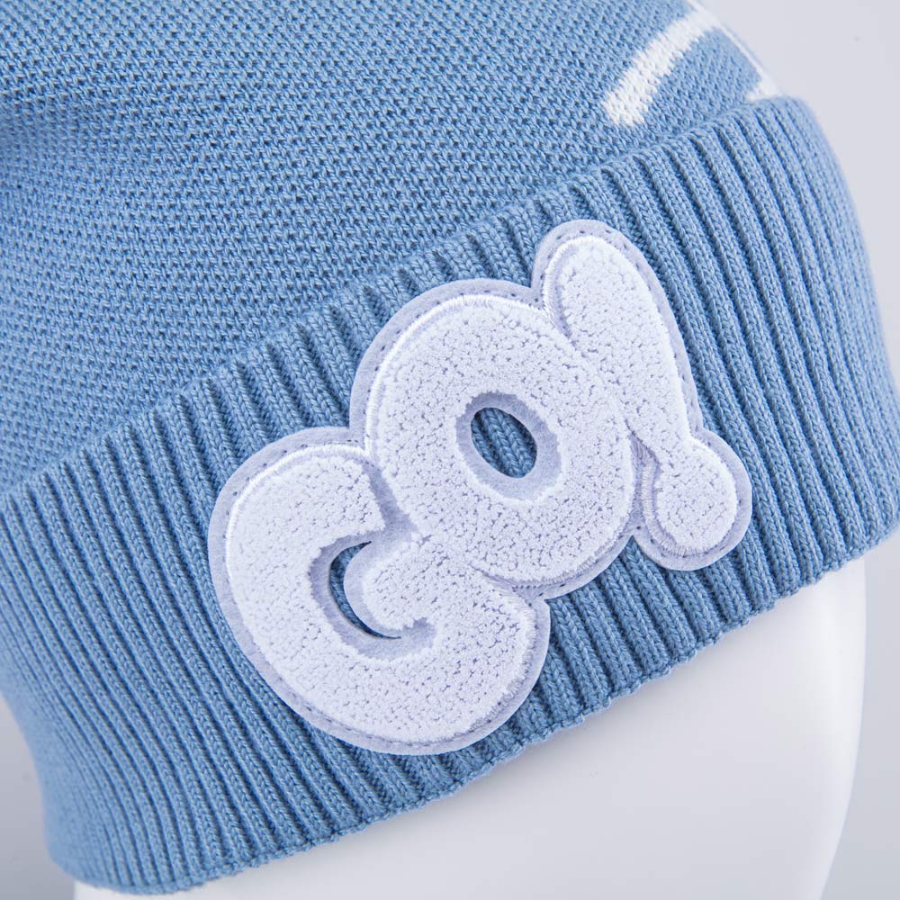 07711961-40 Шапка с отворотом для мальчика голубой, все фото 3