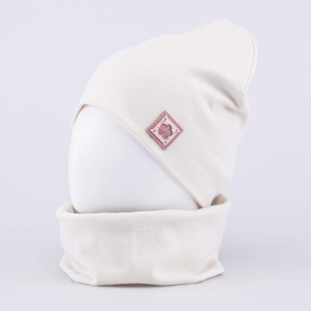 07811442-41 Комплект шапка+снуд светло-бежевый, все фото 2