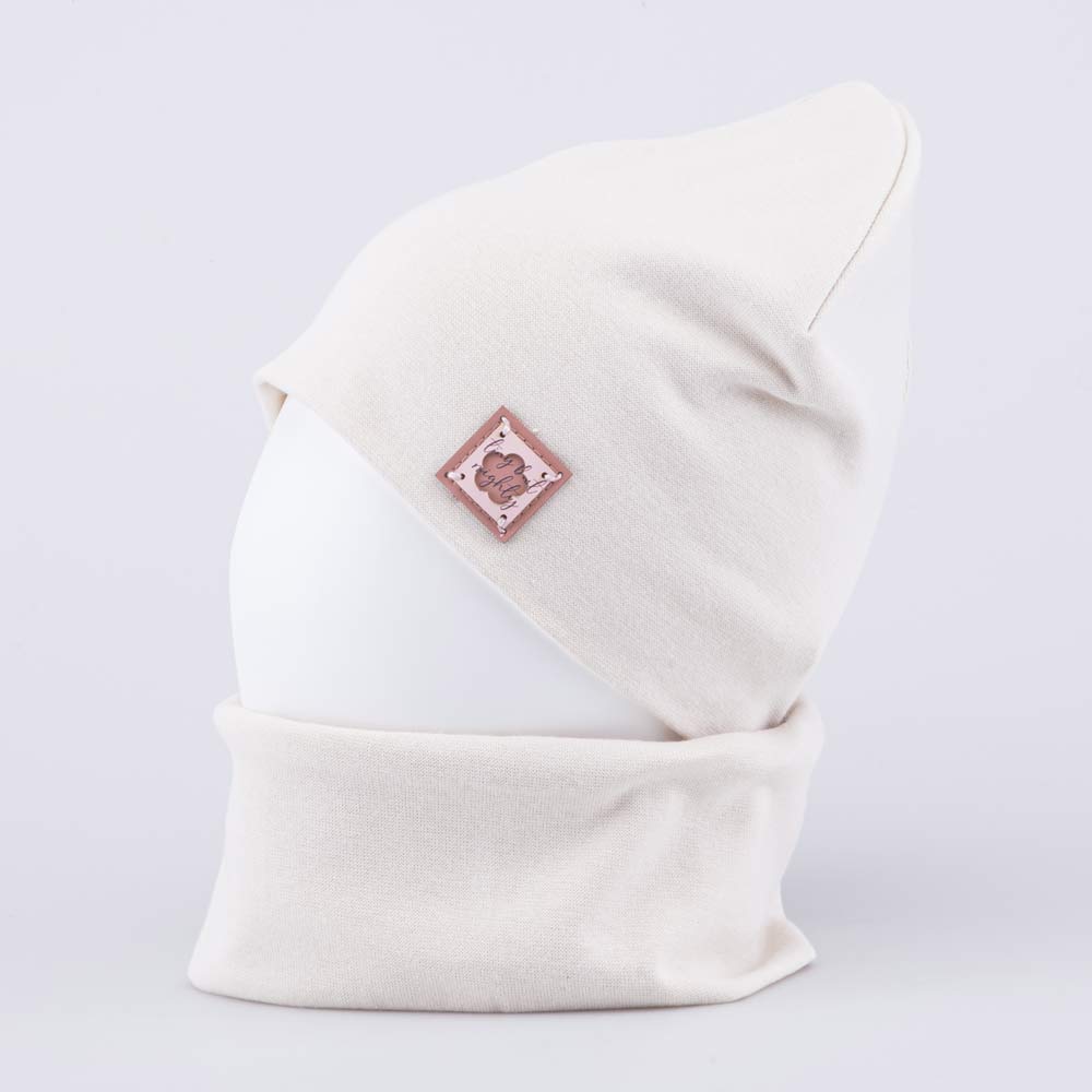 07811442-41 Комплект шапка+снуд светло-бежевый, все фото 3