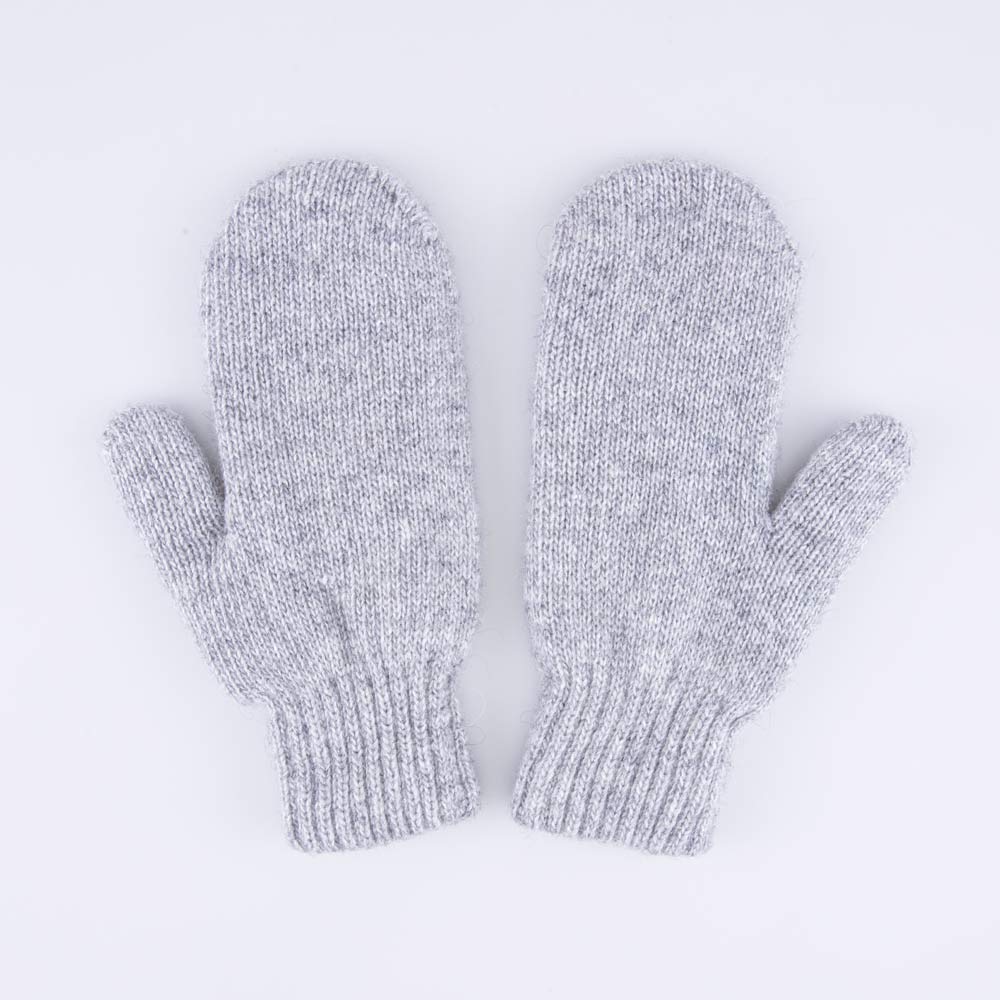 07721204-40 Варежки с пухом двухслойные серый, все фото 1