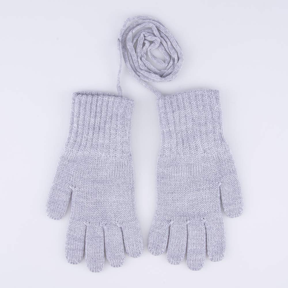 07722247-40 Перчатки детские однослойные светло-серый, все фото 1