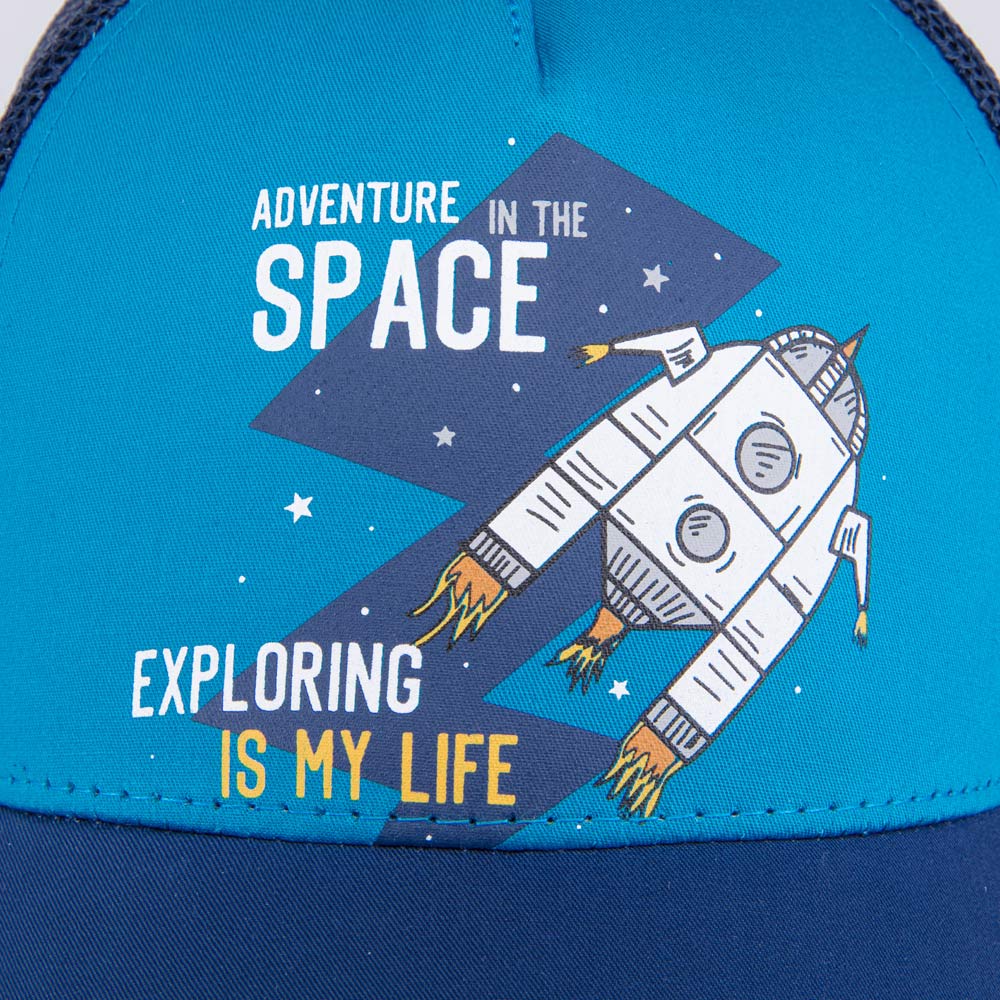 07711776-40 Кепка-бейсболка с сеткой для мальчика Космический корабль, все фото 3