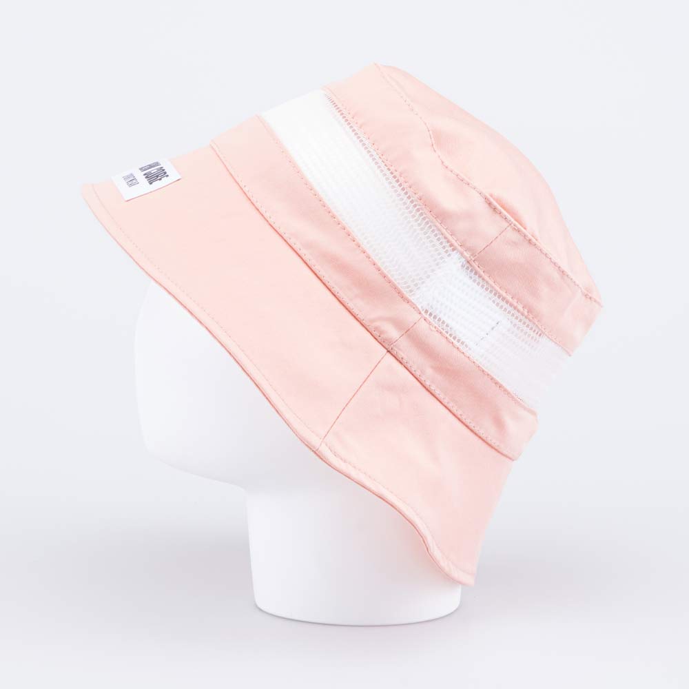 07811833-41 Панама хлопковая с сеткой для девочки персиковый, все фото 2