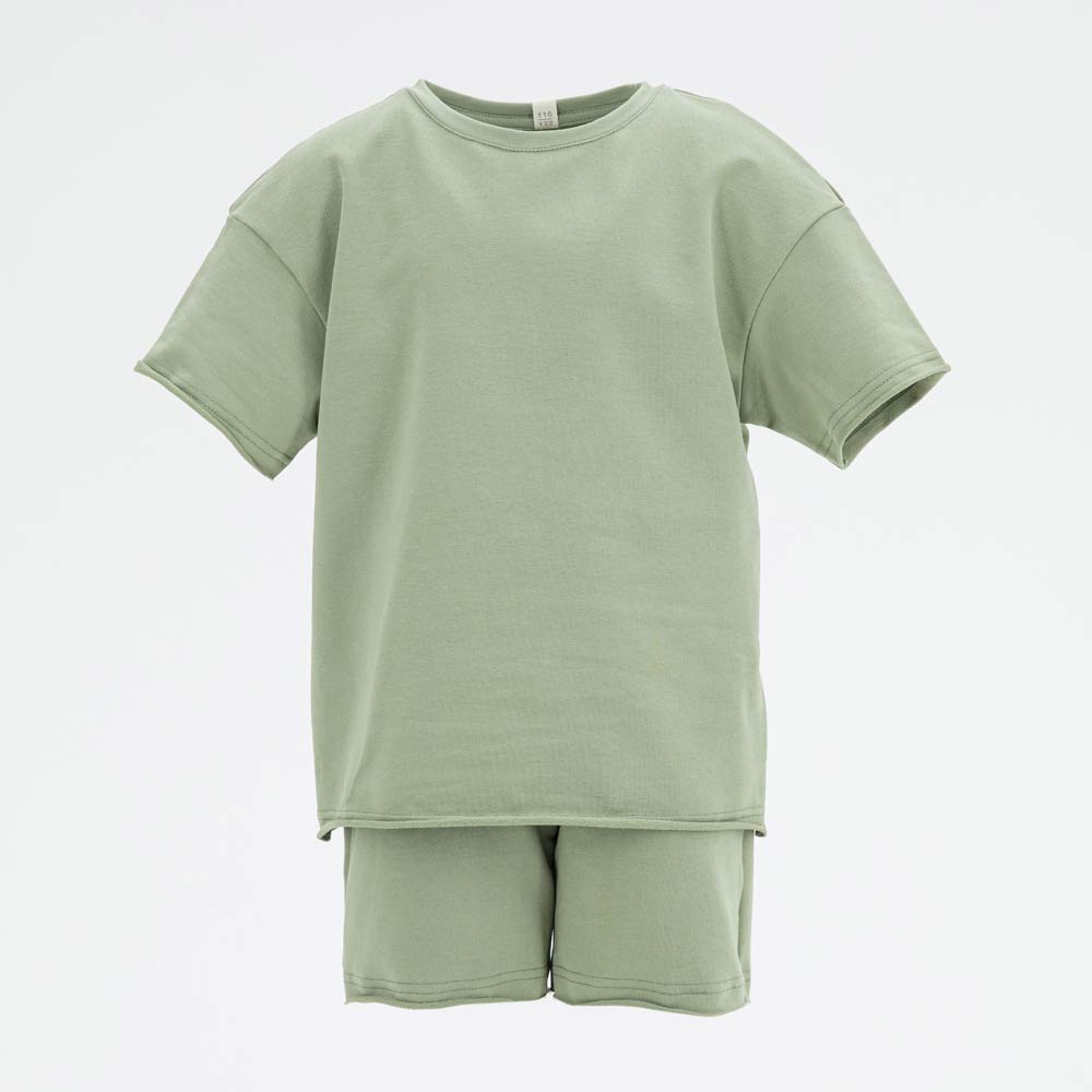 07764060-40 Костюм шорты + футболка оливковый, все фото 1