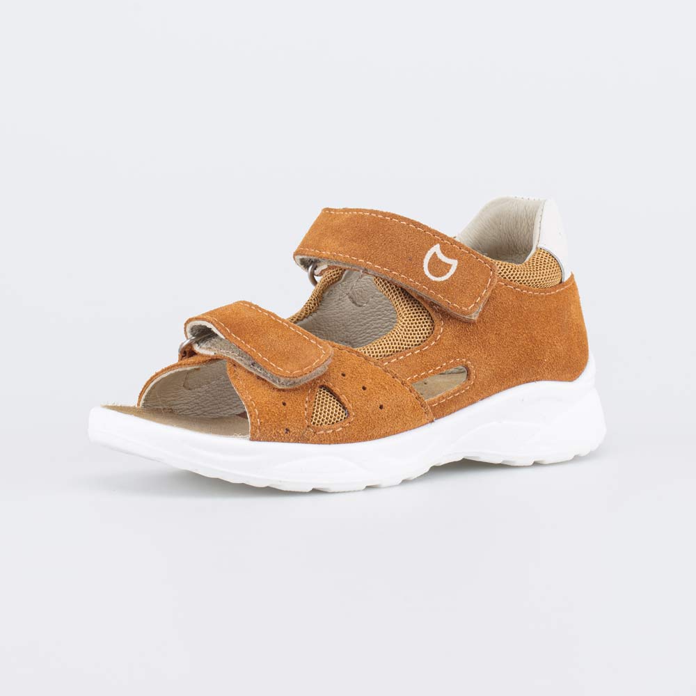 122230-22 Кожаные сандалии для мальчика Горчичный, все фото 1