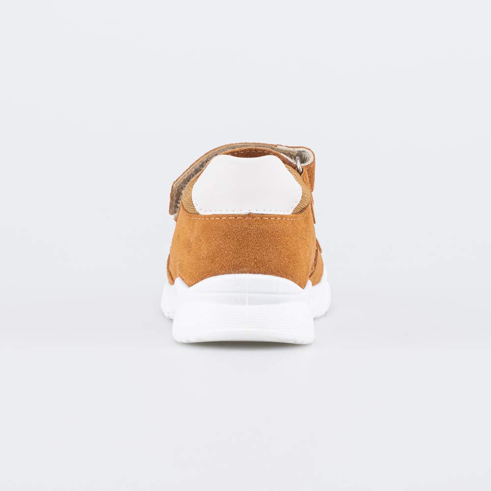 122230-22 Кожаные сандалии для мальчика Горчичный, все фото 5