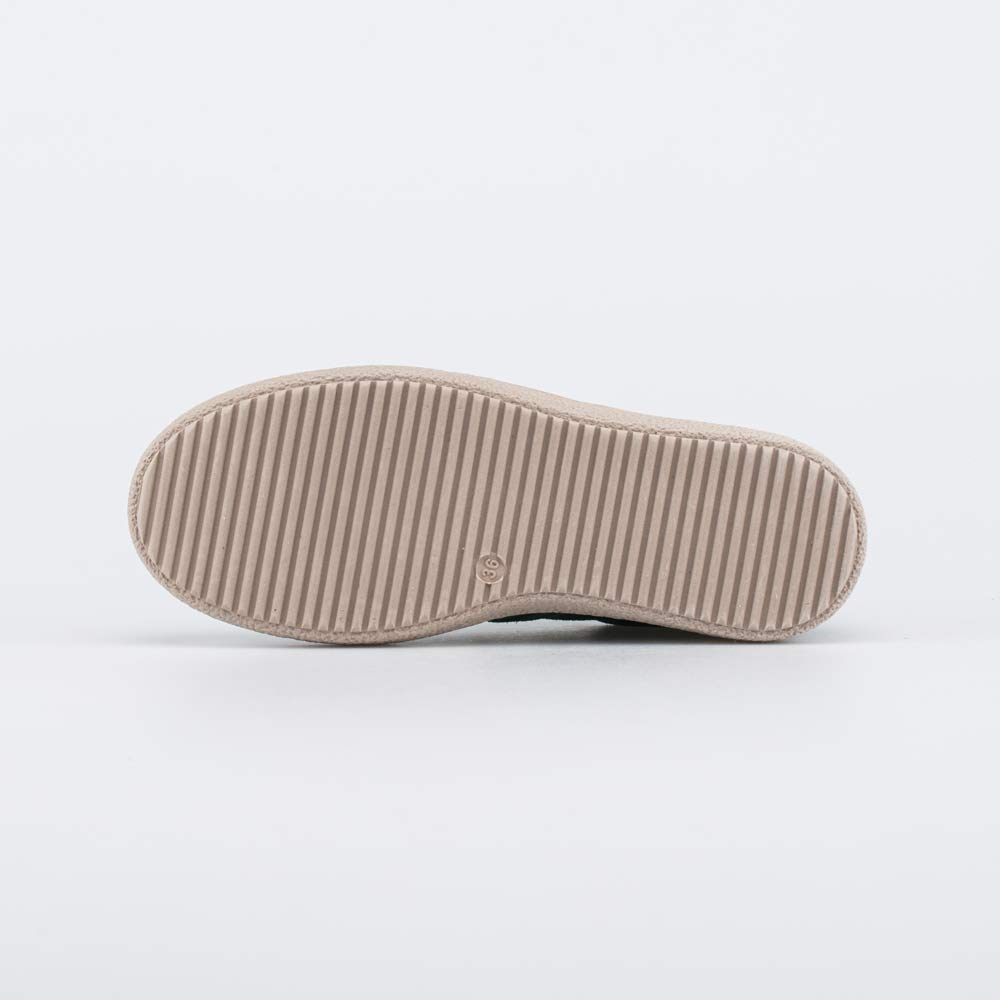 732400-22 Зеленые велюровые полуботинки-кеды, все фото 3