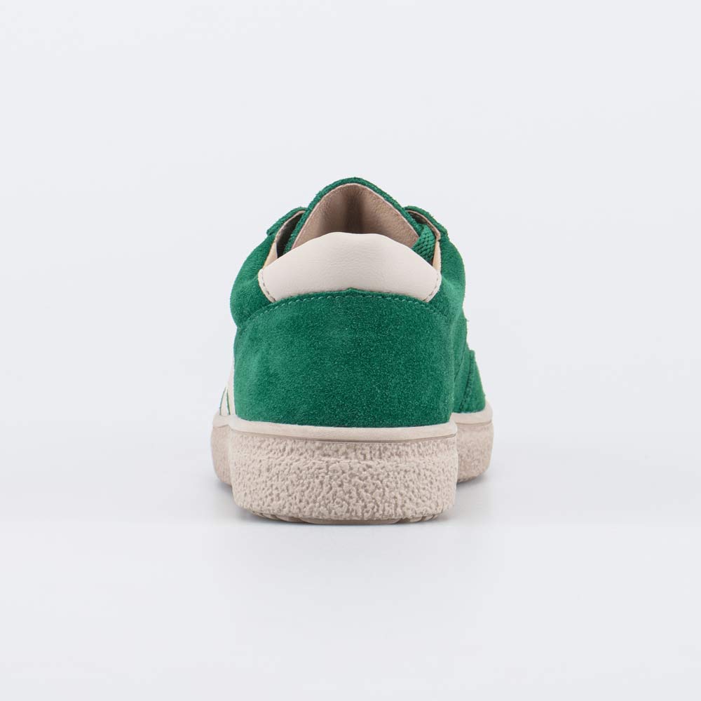 732400-22 Зеленые велюровые полуботинки-кеды, все фото 5