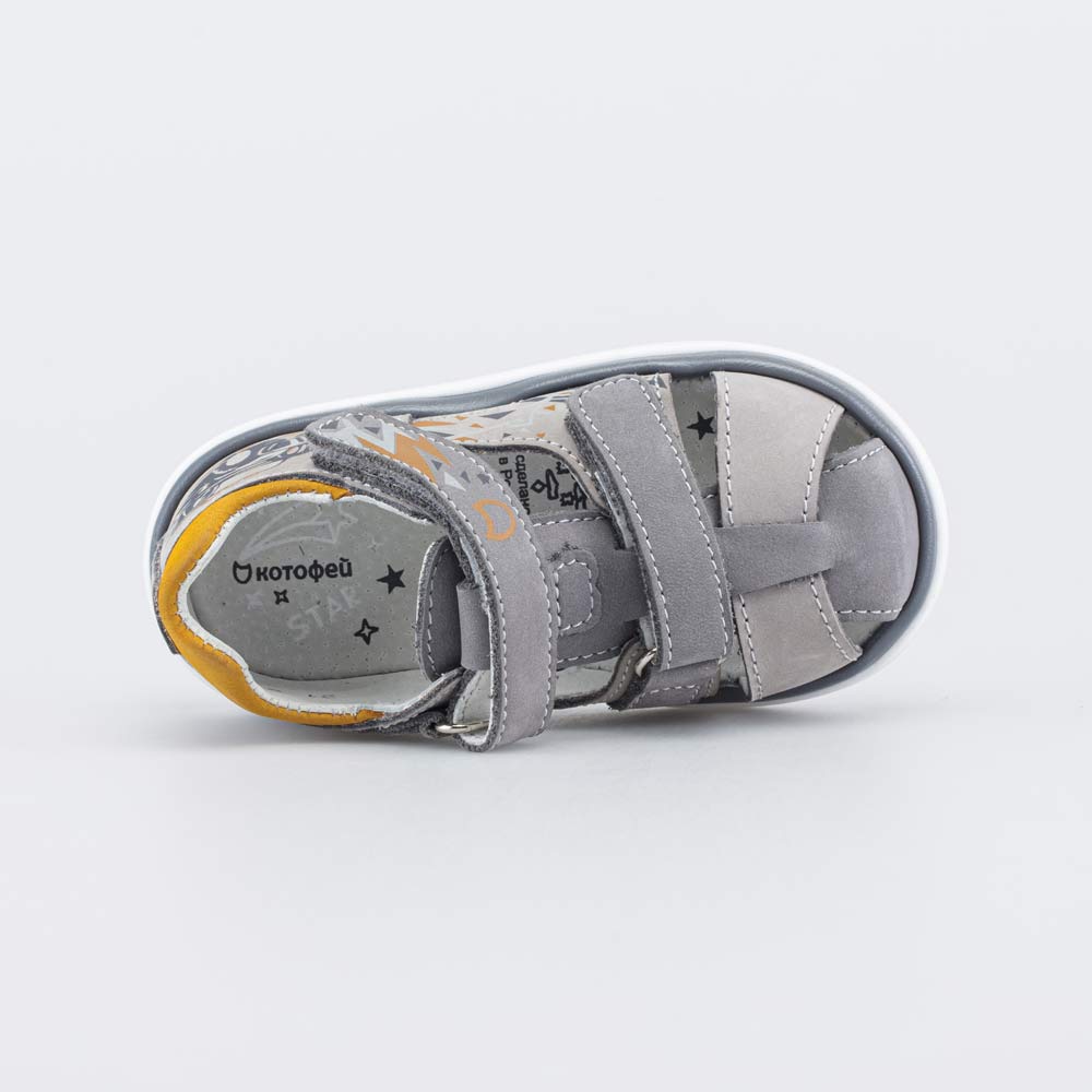 122200-23 Детские кожаные сандалии Внедорожник , все фото 4