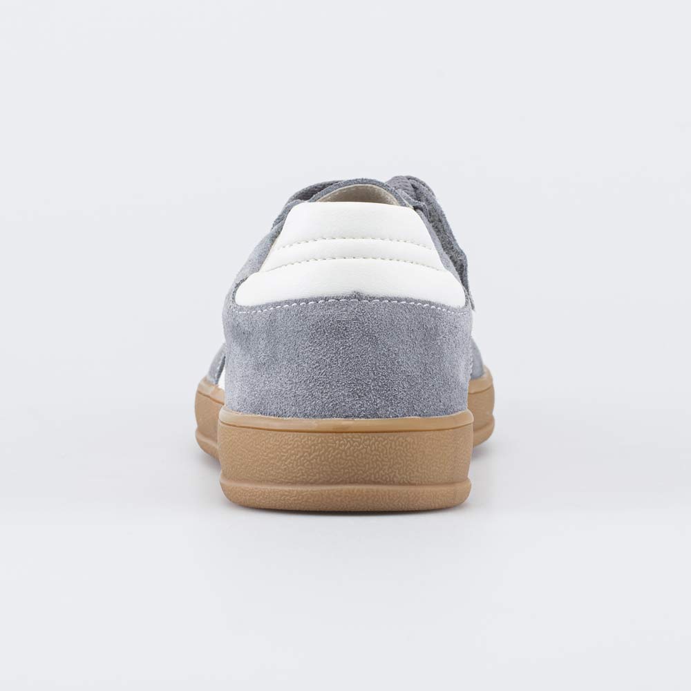 734050-72 Кожаные кеды для мальчика Серый велюр, все фото 5