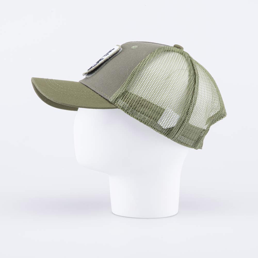 07709089-40 Кепка-бейсболка с сеткой для мальчика оливковый, все фото 3