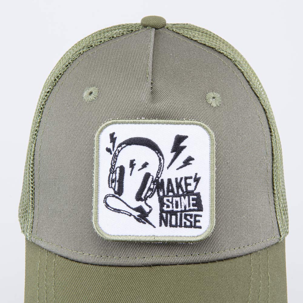 07709089-40 Кепка-бейсболка с сеткой для мальчика оливковый, все фото 5