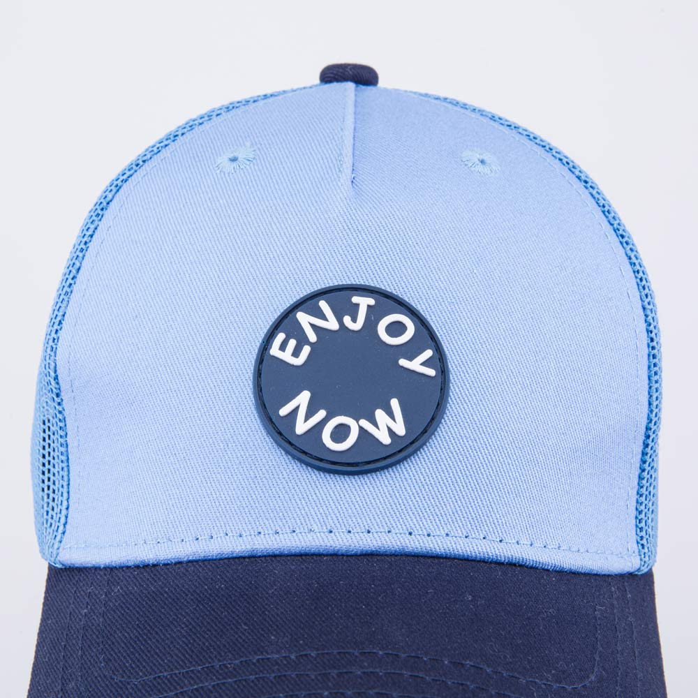 07709091-40 Кепка-бейсболка с сеткой для мальчика голубой, все фото 4