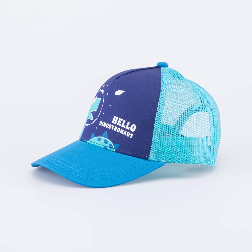 07709094-40 Кепка-бейсболка с сеткой для мальчика синий, все фото 1