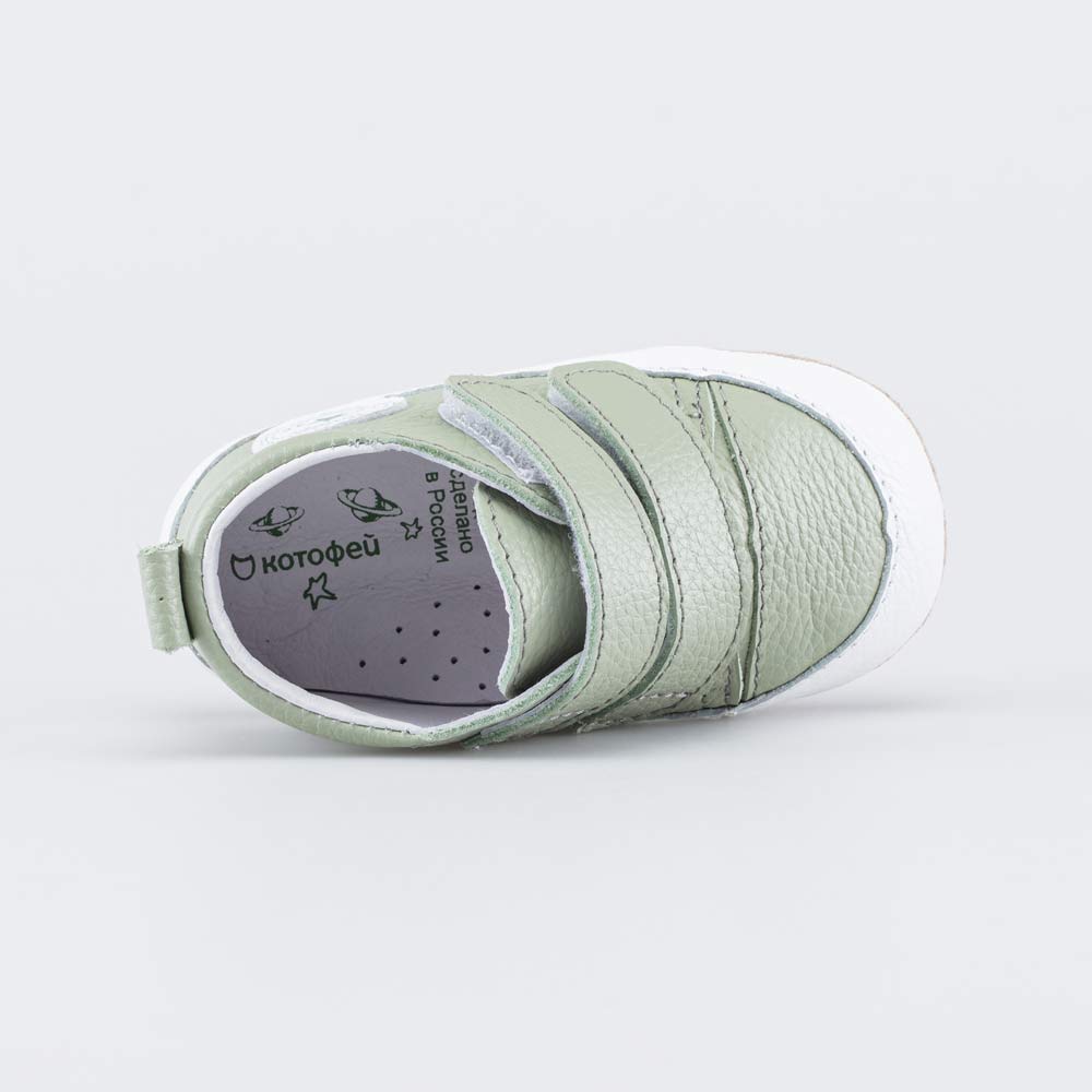 002139-23 Кожаные пинетки на липучке, все фото 4