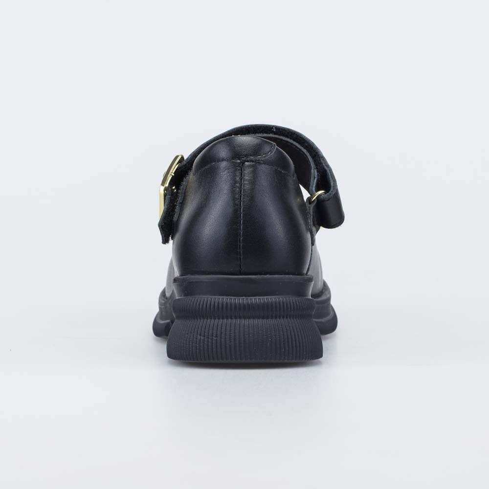 732424-21 Кожаные школьные туфли для девочки-подростка черный, все фото 5