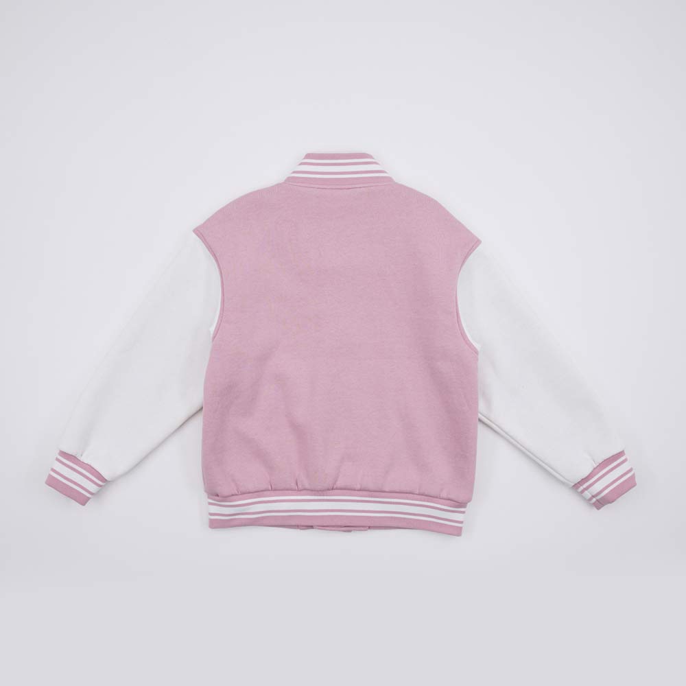 07857057-40 Трикотажный бомбер розовый, все фото 2