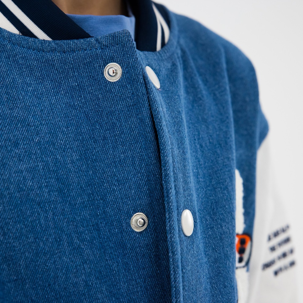 07757069-40 Джинсовая куртка-бомбер для мальчика, все фото 5