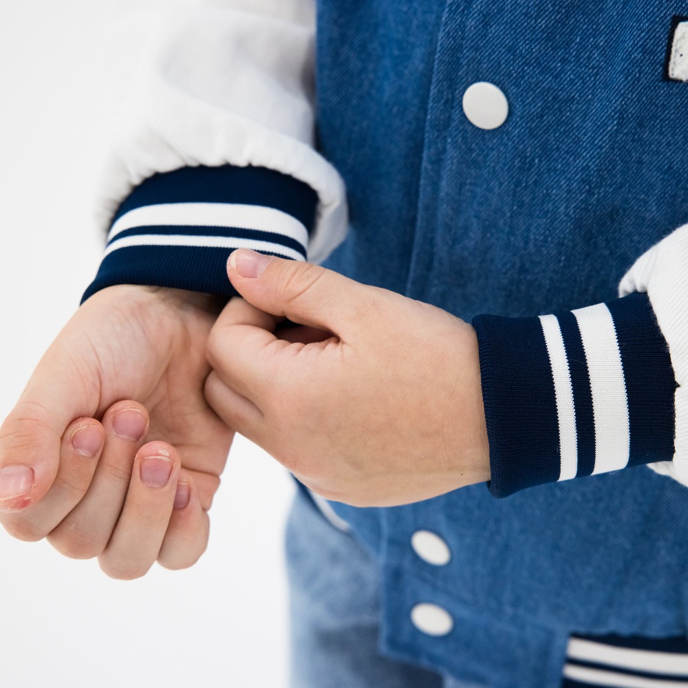 07757069-40 Джинсовая куртка-бомбер для мальчика, все фото 7