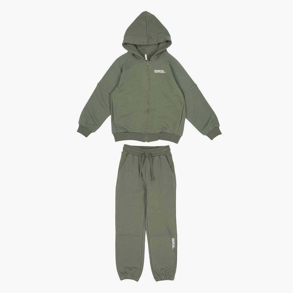 07764085-41 Костюм толстовка + джоггеры темно-зеленый, все фото 1