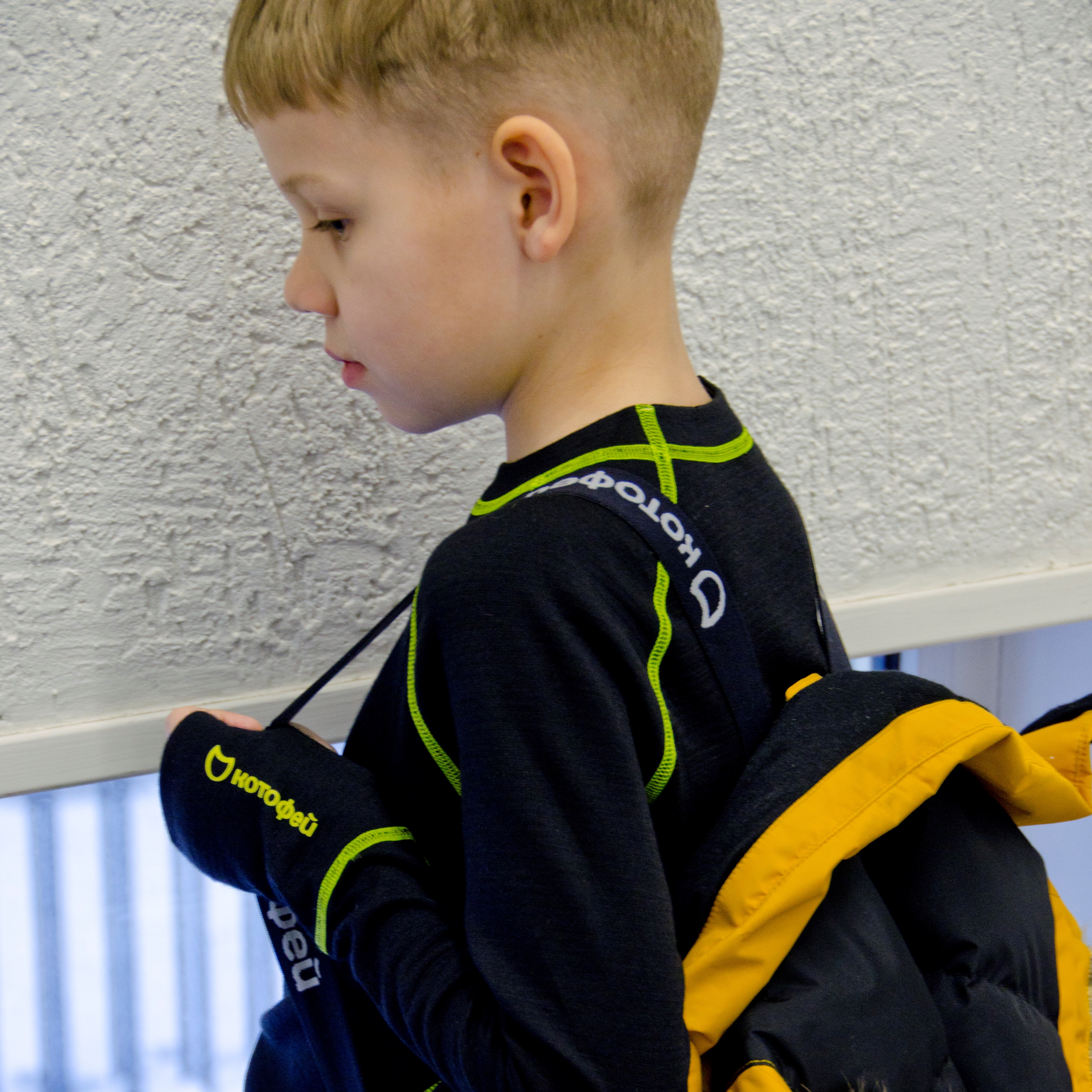 07002018-40 Термоджемпер для детей КОТОФЕЙ Спорт черный, все фото 6
