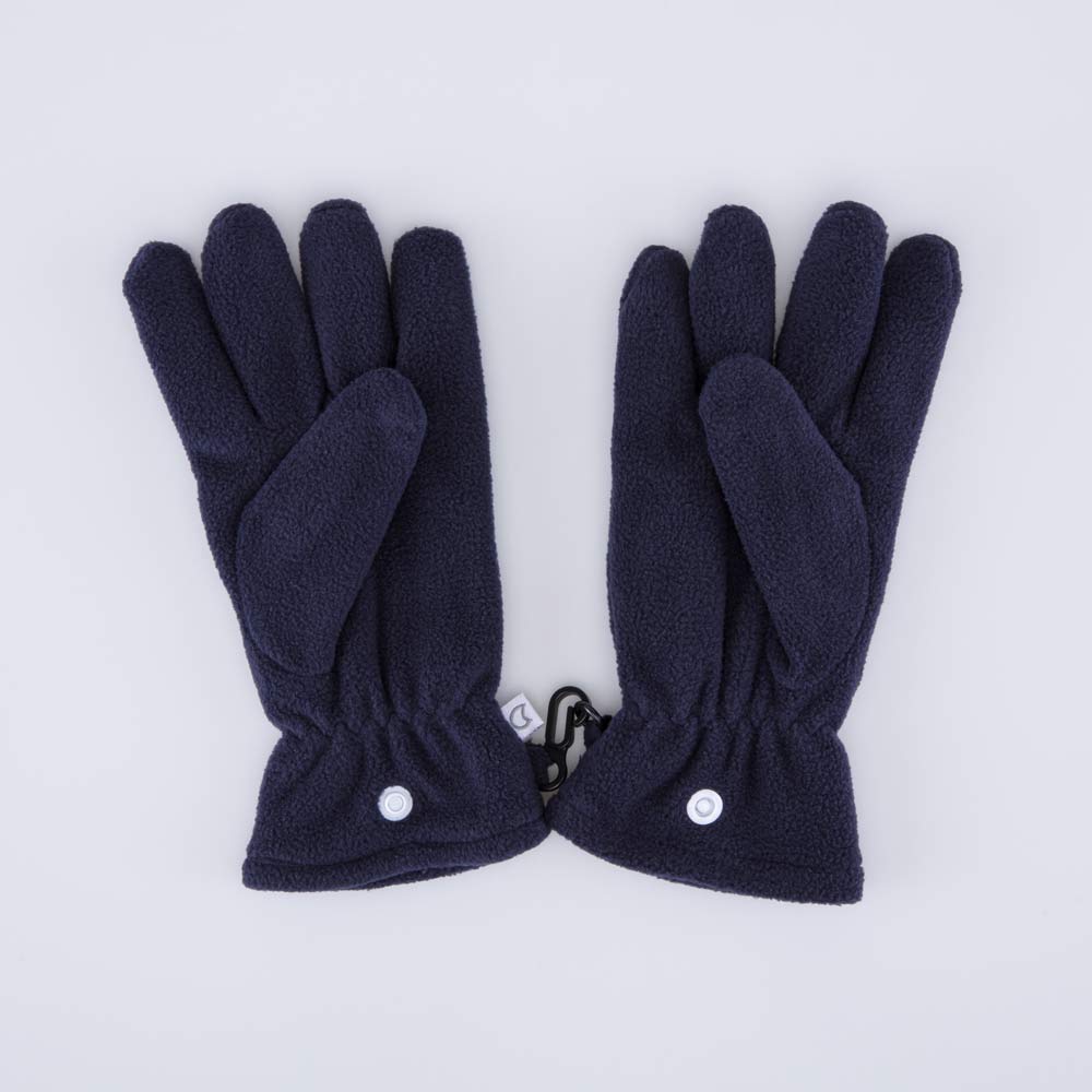 07721155-02 Флисовые перчатки двухслойные темно-синий, все фото 2