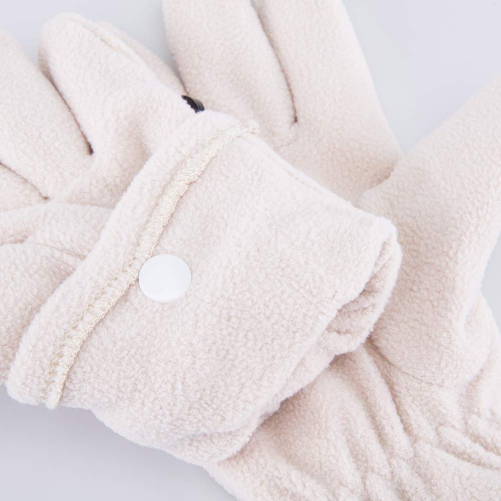 07822250-00 Флисовые перчатки двухслойные светло-бежевый, все фото 3