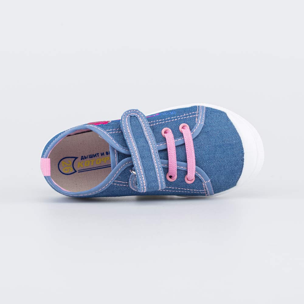 531306-11 Кеды для девочки Джинс, все фото 4