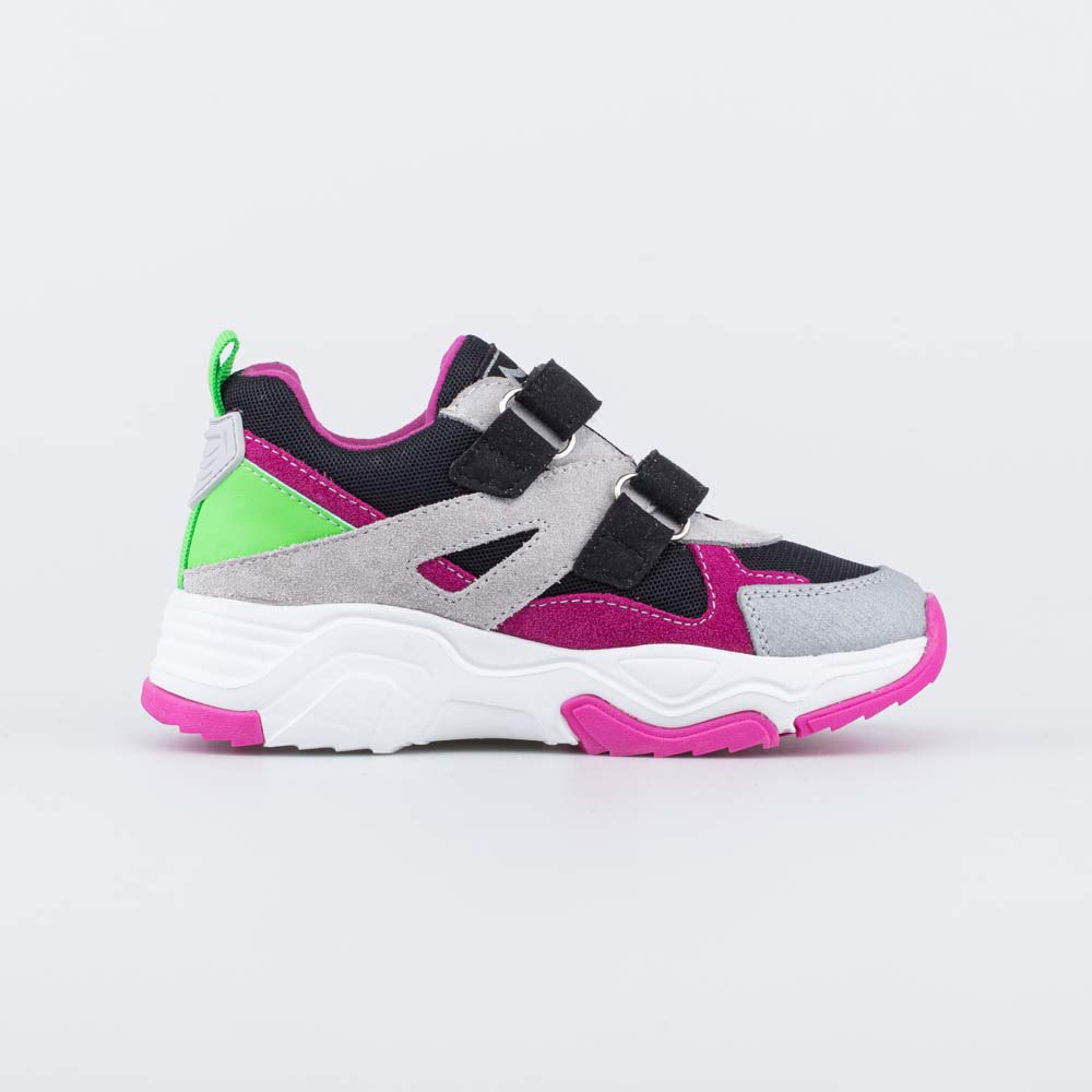 344441-14 Кожаные кроссовки с липучками , все фото 2