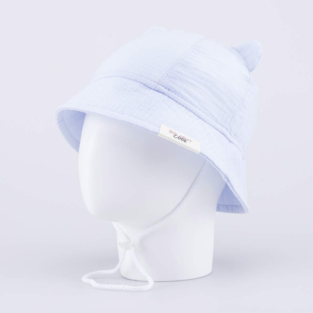 07710021-40 Панама из муслина с ушками голубая, все фото 1