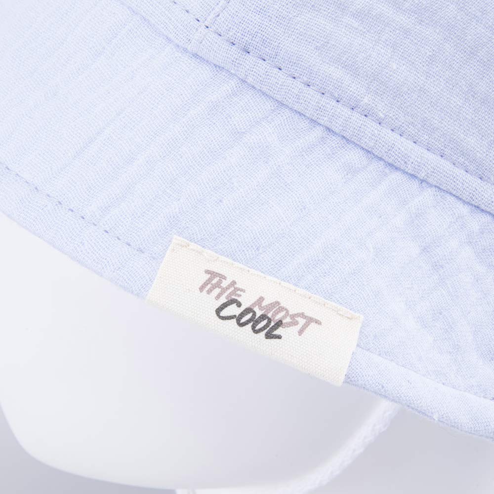 07710021-40 Панама из муслина с ушками голубая, все фото 3