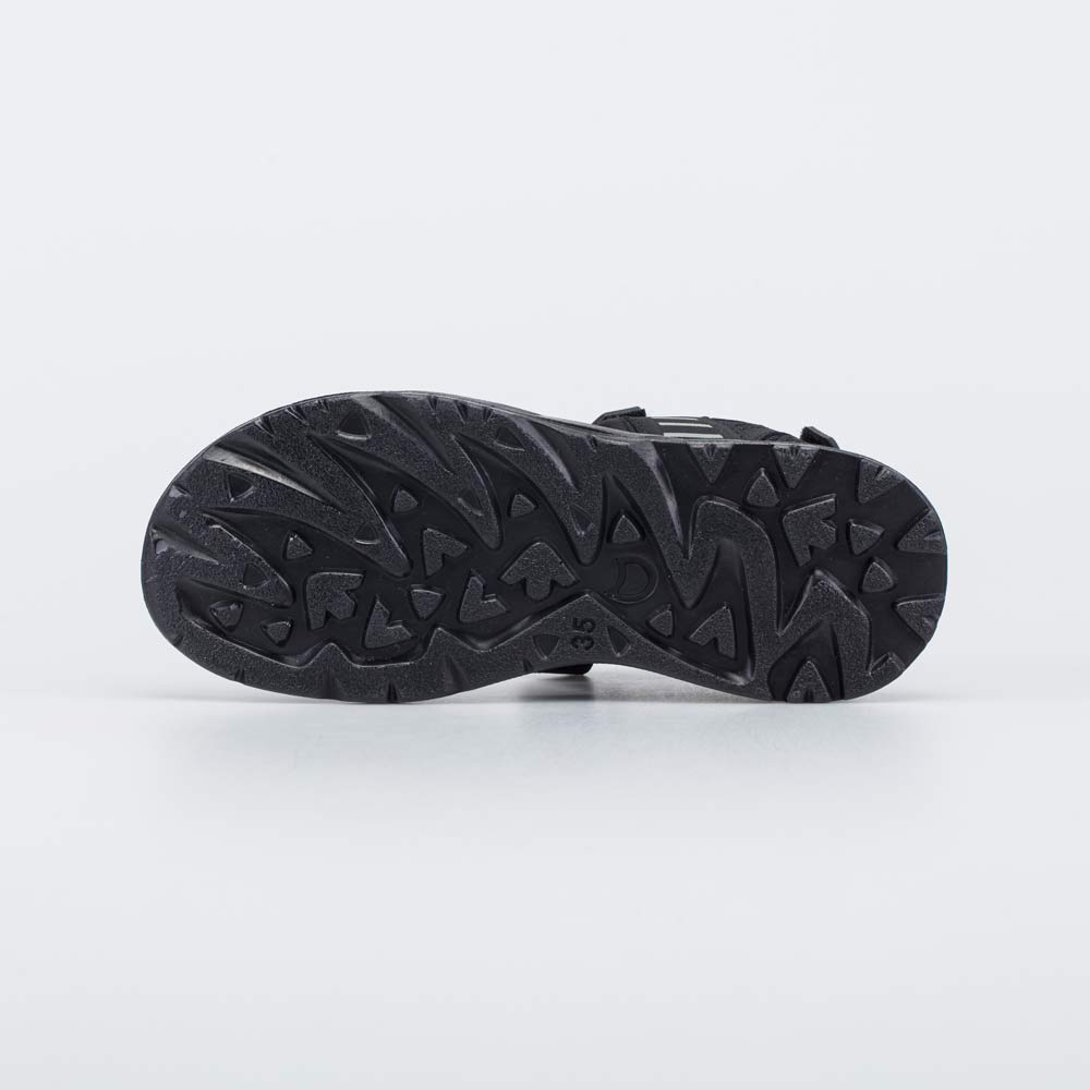 724050-23 Кожаные сандалии на липучках черный, все фото 3