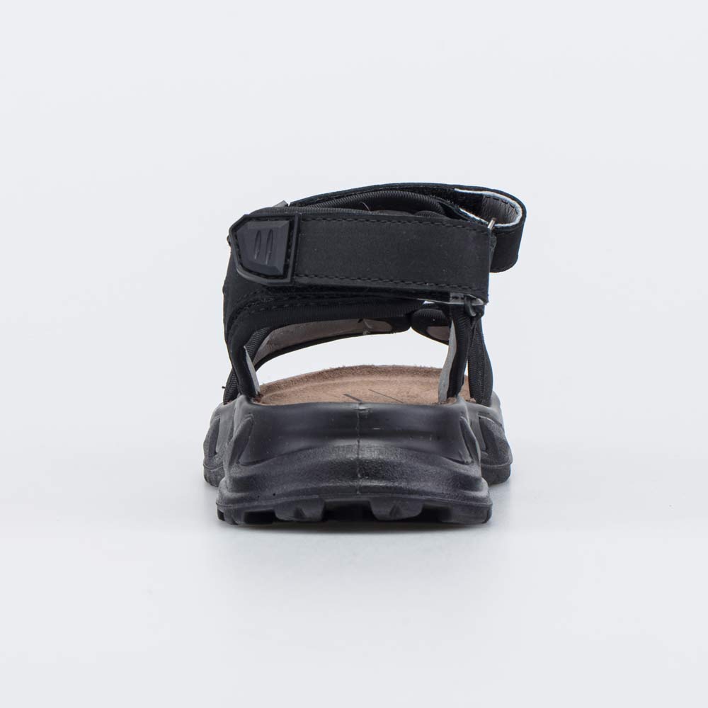 724050-23 Кожаные сандалии на липучках черный, все фото 5