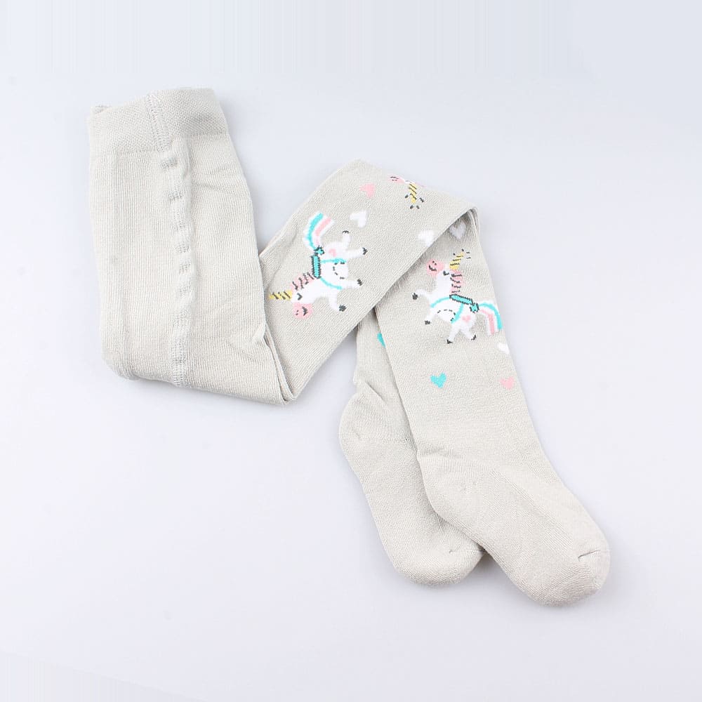 07832282-40 Колготки с махрой Единорог серые, все фото 1