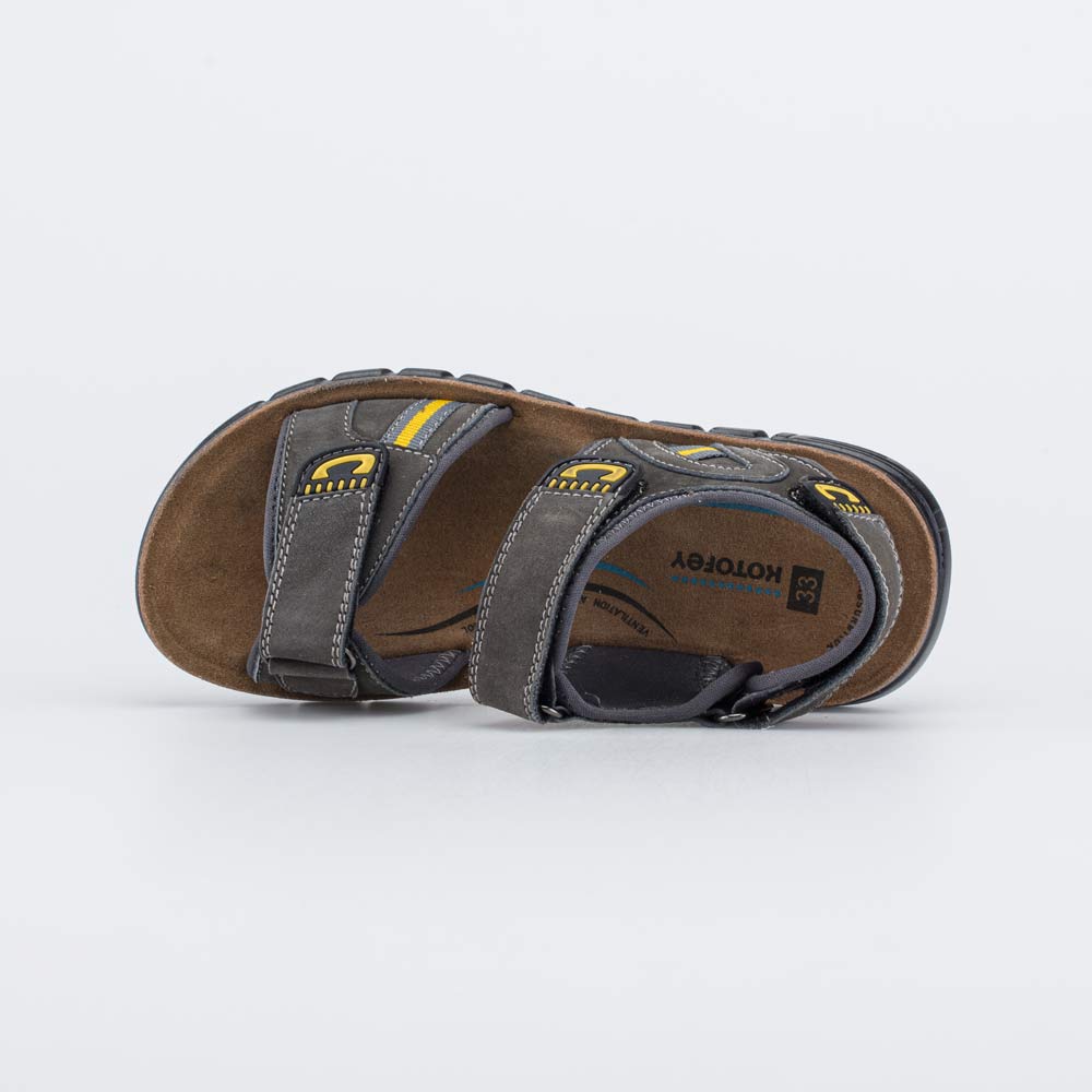 522108-73 Кожаные сандалии на липучках, все фото 4