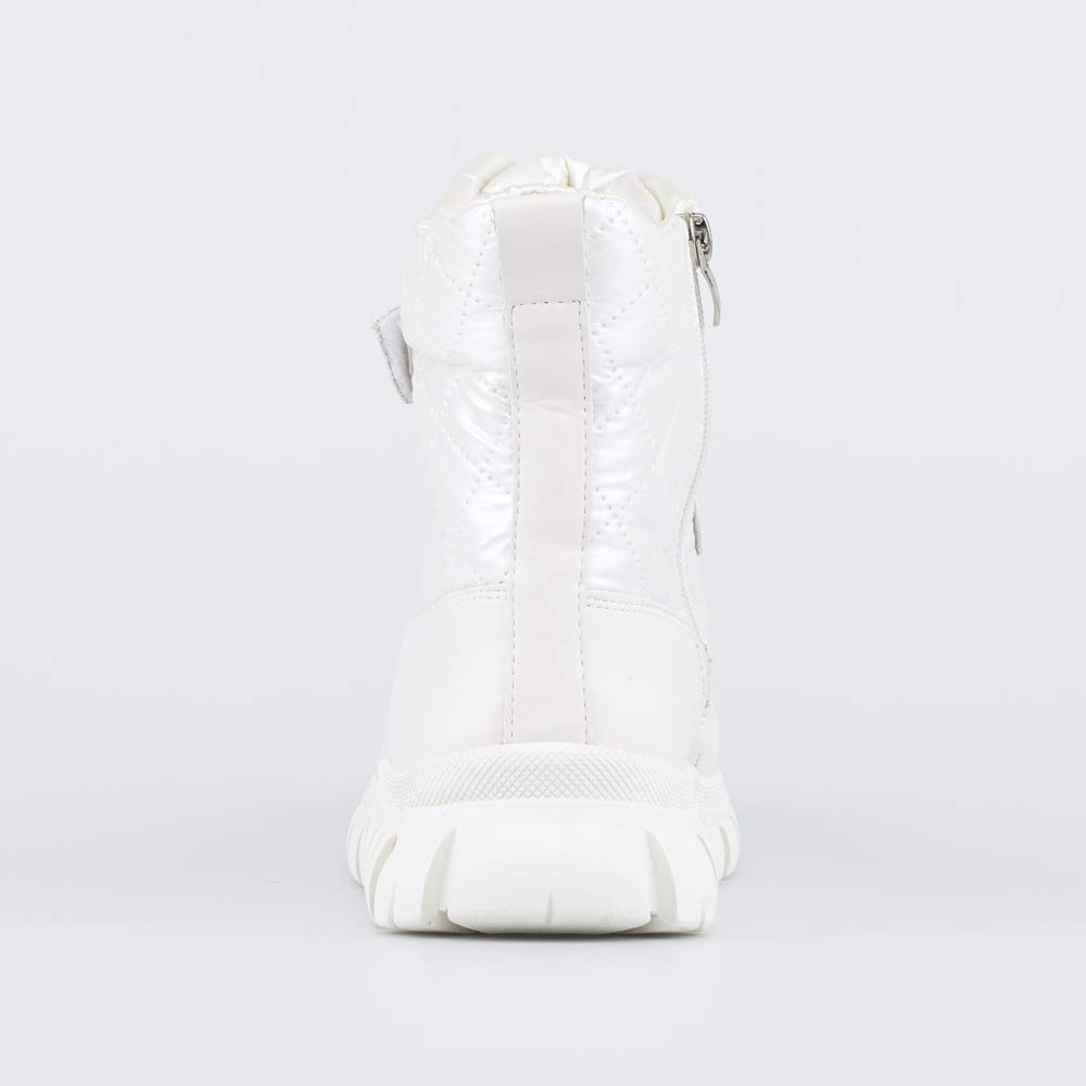 754065-41 Стеганые ботинки-дутики для девочки белый, все фото 5