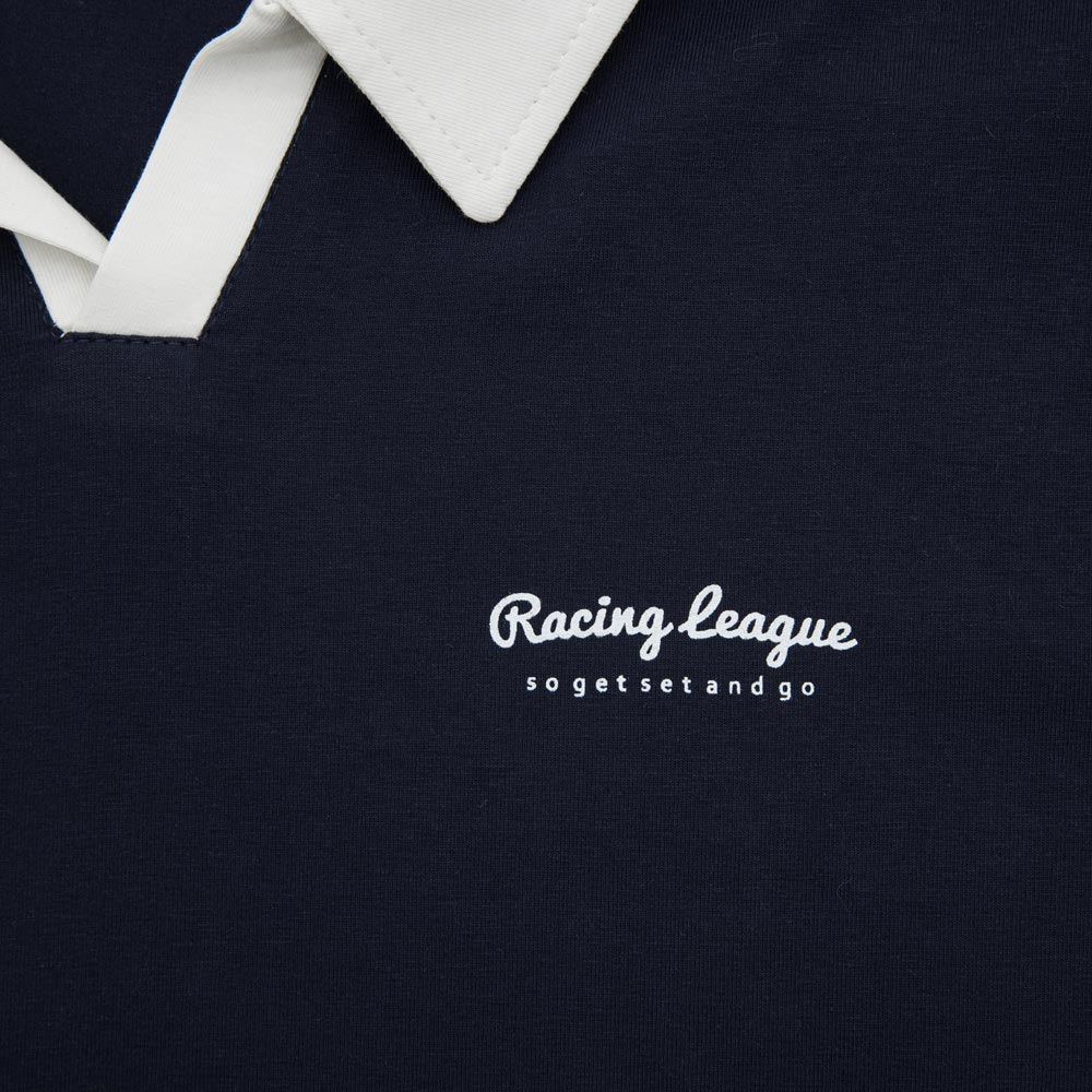 07702081-40 Синяя футболка поло для мальчика, все фото 3