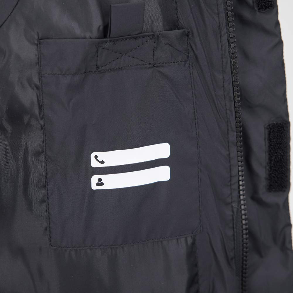 07785004-40 Жилет с капюшоном для мальчика черный, все фото 4