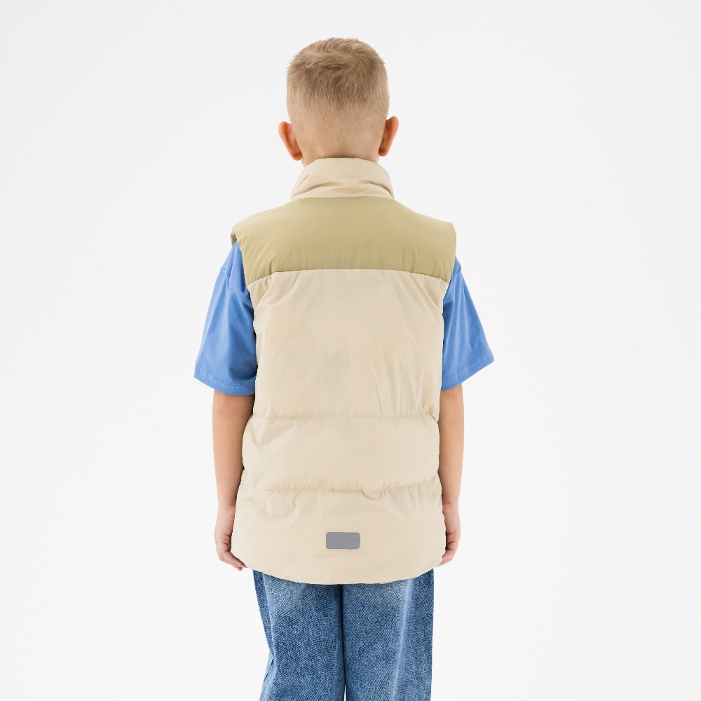 07785005-40 Жилет для мальчика бежевый, все фото 3