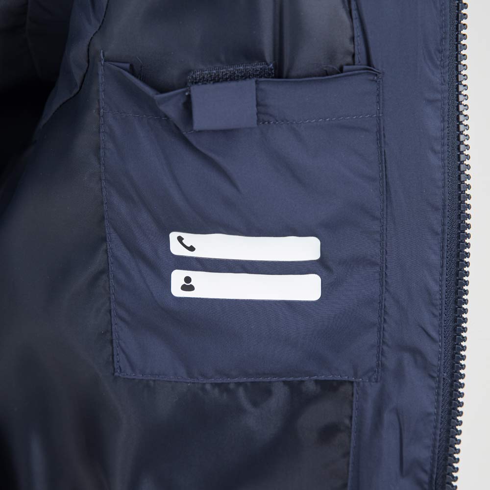 07785006-40 Жилет стеганый для мальчика синий, все фото 4