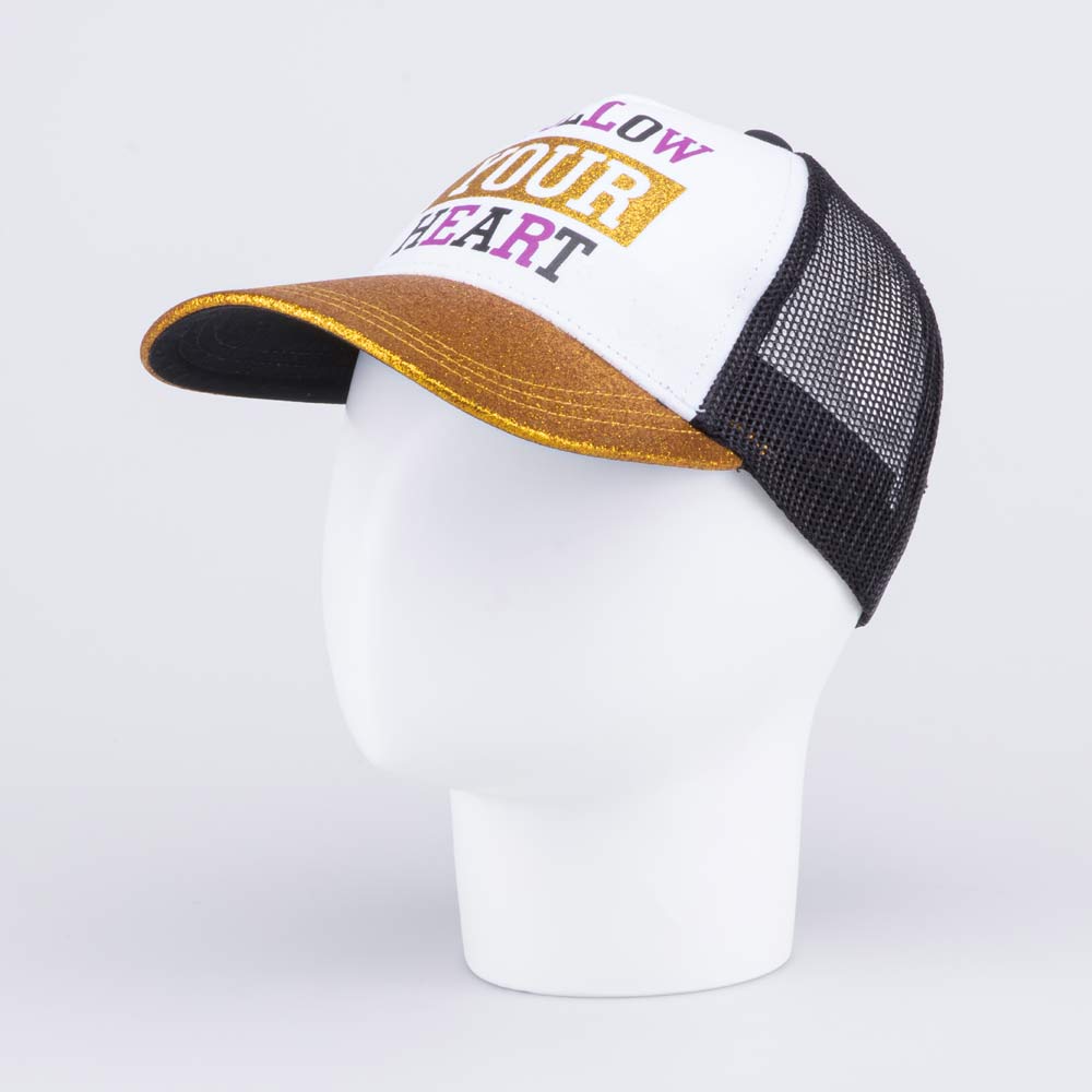 07811750-40 Кепка-бейсболка с сеткой Следуй за своим сердцем, все фото 1