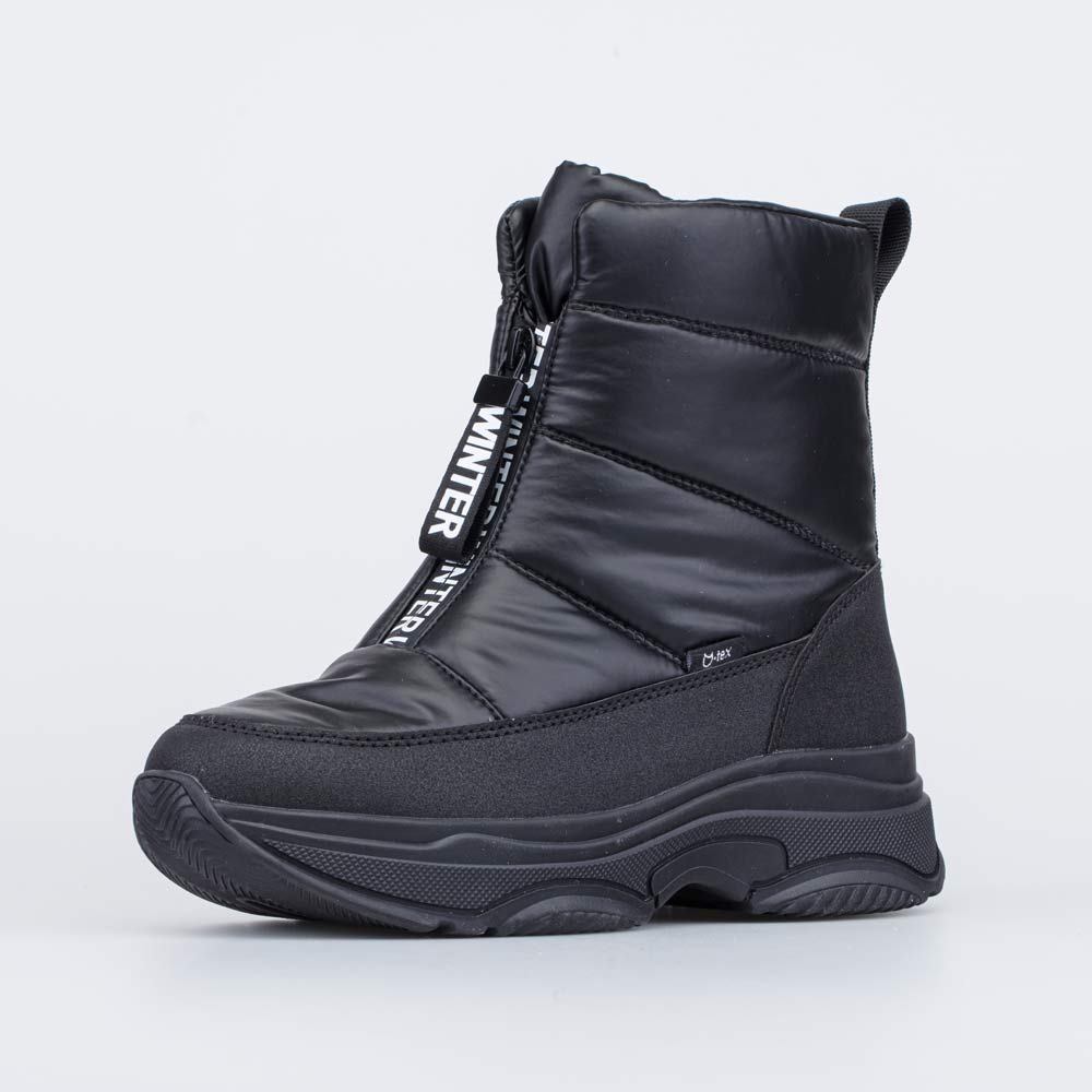 764047-43 Черные ботинки-дутики для девочки , все фото 1